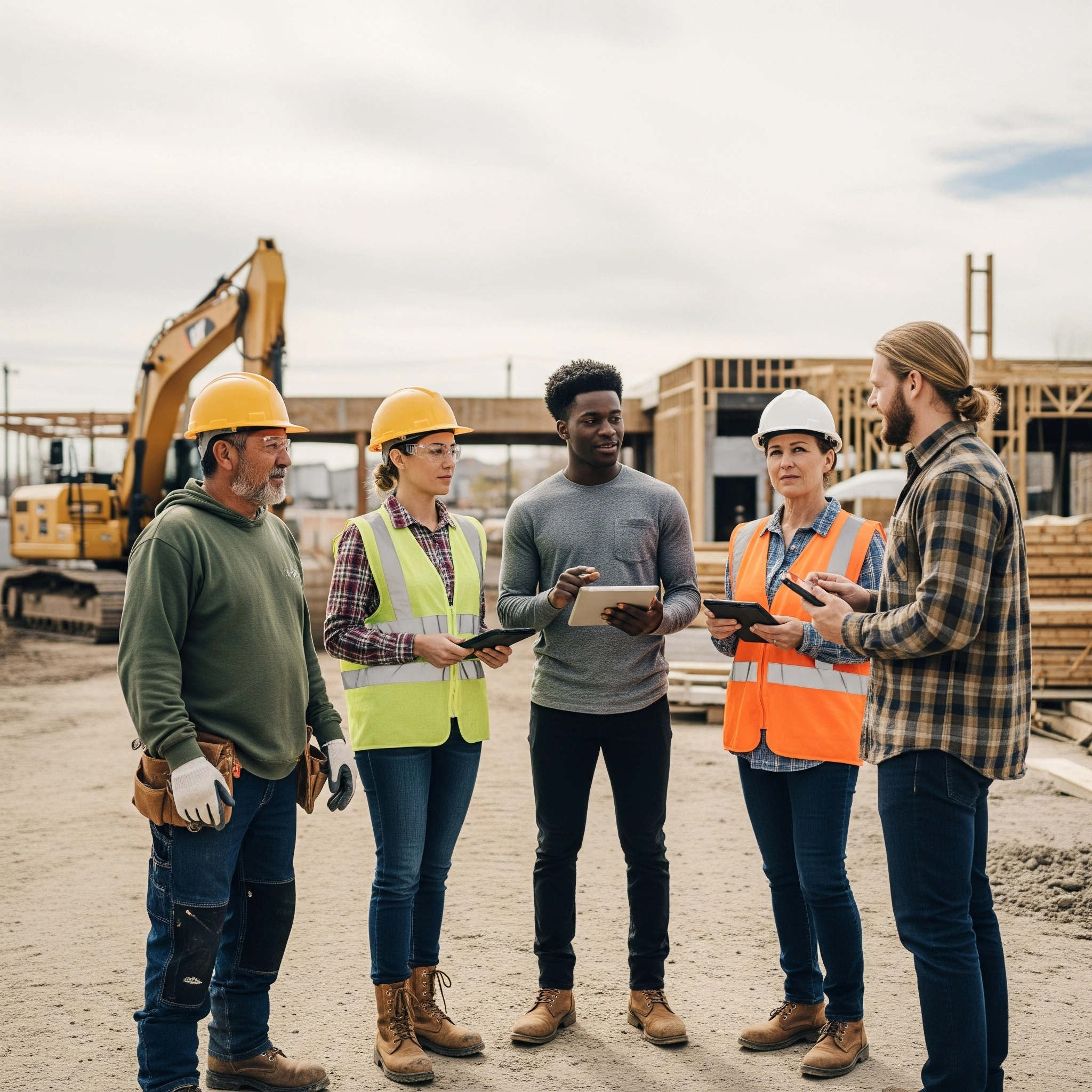 Two way sms service for contractors and construction